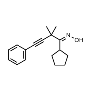 1-Cyclopentyl-2,2-dimethyl-4-phenylbut-3-yn-1-one oxime|CS-1164229