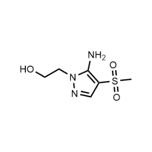 2-(5-Amino-4-(methylsulfonyl)-1H-pyrazol-1-yl)ethan-1-ol|CS-1164254