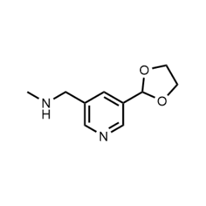 1-(5-(1,3-Dioxolan-2-yl)pyridin-3-yl)-N-methylmethanamine|CS-1164396