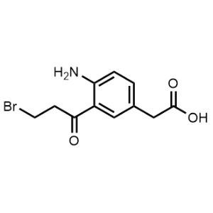 2-(4-Amino-3-(3-bromopropanoyl)phenyl)acetic acid|CS-1164454
