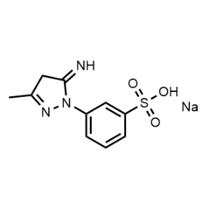 3-(5-Imino-3-methyl-4,5-dihydro-1H-pyrazol-1-yl)benzenesulfonic acid, sodium salt|CS-1164484