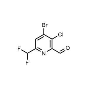 4-Bromo-3-chloro-6-(difluoromethyl)picolinaldehyde|CS-1164605