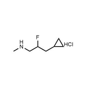 3-Cyclopropyl-2-fluoro-N-methylpropan-1-amine hydrochloride|CS-1164634