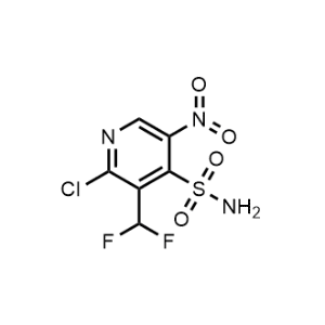 2-Chloro-3-(difluoromethyl)-5-nitropyridine-4-sulfonamide|CS-1164744