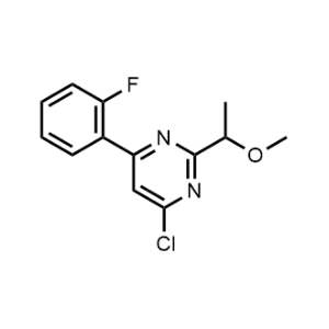 4-Chloro-6-(2-fluorophenyl)-2-(1-methoxyethyl)pyrimidine|CS-1164749