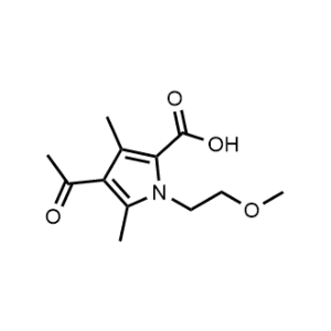 4-Acetyl-1-(2-methoxyethyl)-3,5-dimethyl-1H-pyrrole-2-carboxylic acid|CS-1164751