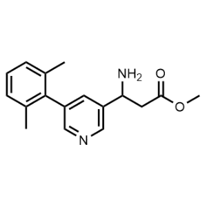 Methyl 3-amino-3-(5-(2,6-dimethylphenyl)pyridin-3-yl)propanoate|CS-1164857