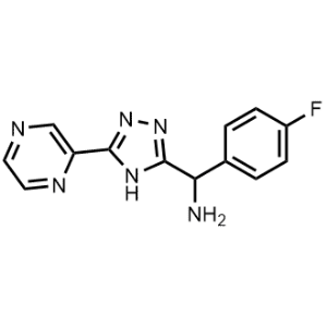 (4-Fluorophenyl)(5-(pyrazin-2-yl)-4H-1,2,4-triazol-3-yl)methanamine|CS-1165093