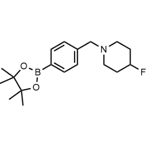 4-Fluoro-1-(4-(4,4,5,5-tetramethyl-1,3,2-dioxaborolan-2-yl)benzyl)piperidine|CS-1165282