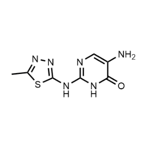 5-Amino-2-((5-methyl-1,3,4-thiadiazol-2-yl)amino)pyrimidin-4(3H)-one|CS-1165351