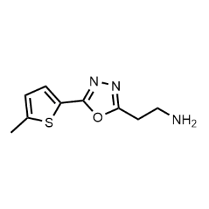 2-(5-(5-Methylthiophen-2-yl)-1,3,4-oxadiazol-2-yl)ethan-1-amine|CS-1165395
