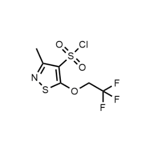 3-Methyl-5-(2,2,2-trifluoroethoxy)isothiazole-4-sulfonyl chloride|CS-1165624