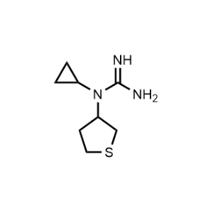 1-Cyclopropyl-1-(tetrahydrothiophen-3-yl)guanidine|CS-1165642
