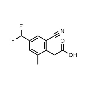 2-(2-Cyano-4-(difluoromethyl)-6-methylphenyl)acetic acid|CS-1165781