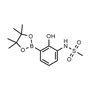 N-(2-Hydroxy-3-(4,4,5,5-tetramethyl-1,3,2-dioxaborolan-2-yl)phenyl)methanesulfonamide|CS-1165839