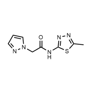 N-(5-Methyl-1,3,4-thiadiazol-2-yl)-2-(1H-pyrazol-1-yl)acetamide|CS-1165867