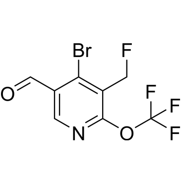 4-Bromo-5-(fluoromethyl)-6-(trifluoromethoxy)nicotinaldehyde|CS-1166071