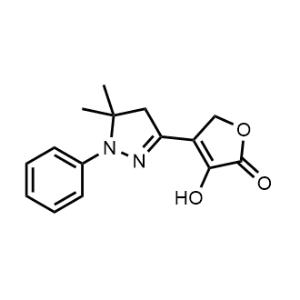 4-(5,5-Dimethyl-1-phenyl-4,5-dihydro-1H-pyrazol-3-yl)-3-hydroxyfuran-2(5H)-one|CS-1166118