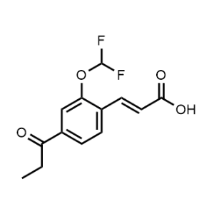 3-(2-(Difluoromethoxy)-4-propionylphenyl)acrylic acid|CS-1166141