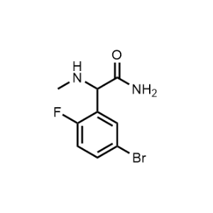 2-(5-Bromo-2-fluorophenyl)-2-(methylamino)acetamide|CS-1166371