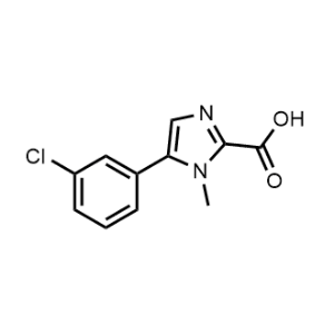 5-(3-Chlorophenyl)-1-methyl-1H-imidazole-2-carboxylic acid|CS-1166423