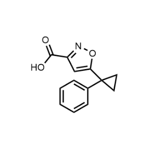 5-(1-Phenylcyclopropyl)isoxazole-3-carboxylic acid|CS-1166473