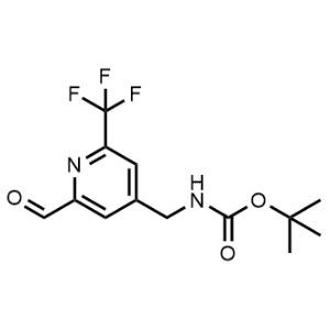 Tert-butyl ((2-formyl-6-(trifluoromethyl)pyridin-4-yl)methyl)carbamate|CS-1166971