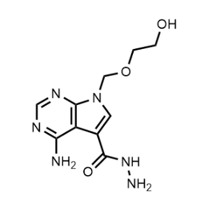 4-Amino-7-((2-hydroxyethoxy)methyl)-7H-pyrrolo[2,3-d]pyrimidine-5-carbohydrazide|CS-1167092