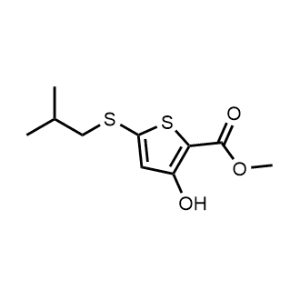 Methyl 3-hydroxy-5-(isobutylthio)thiophene-2-carboxylate|CS-1167244