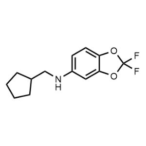 N-(Cyclopentylmethyl)-2,2-difluorobenzo[d][1,3]dioxol-5-amine|CS-1167366
