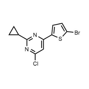 4-(5-Bromothiophen-2-yl)-6-chloro-2-cyclopropylpyrimidine|CS-1167375