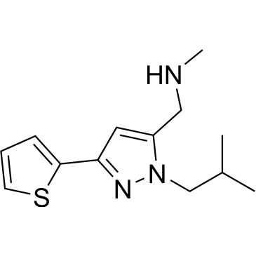 1-(1-Isobutyl-3-(thiophen-2-yl)-1H-pyrazol-5-yl)-N-methylmethanamine|CS-1167376
