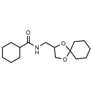 N-((1,4-Dioxaspiro[4.5]decan-2-yl)methyl)cyclohexanecarboxamide|CS-1167466