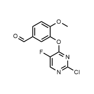 3-((2-Chloro-5-fluoropyrimidin-4-yl)oxy)-4-methoxybenzaldehyde|CS-1167541