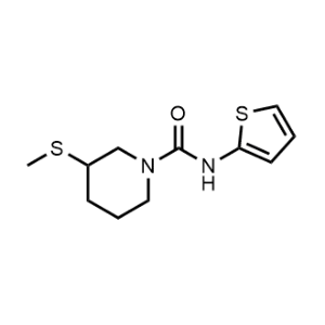3-(Methylthio)-N-(thiophen-2-yl)piperidine-1-carboxamide|CS-1167577