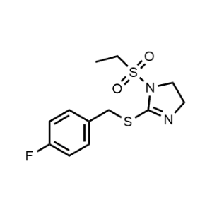 1-(Ethylsulfonyl)-2-((4-fluorobenzyl)thio)-4,5-dihydro-1H-imidazole|CS-1167671
