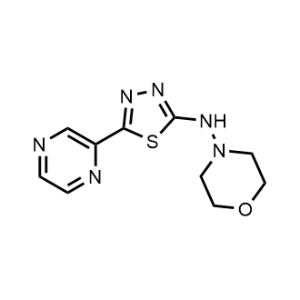N-(5-(Pyrazin-2-yl)-1,3,4-thiadiazol-2-yl)morpholin-4-amine|CS-1167827