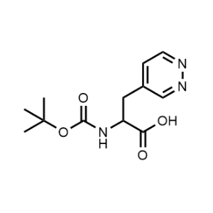 2-((Tert-butoxycarbonyl)amino)-3-(pyridazin-4-yl)propanoic acid|CS-1168089
