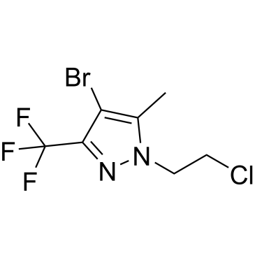 4-Bromo-1-(2-chloroethyl)-5-methyl-3-(trifluoromethyl)-1H-pyrazole|CS-1168094