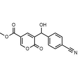 Methyl 3-((4-cyanophenyl)(hydroxy)methyl)-2-oxo-2H-pyran-5-carboxylate|CS-1168141
