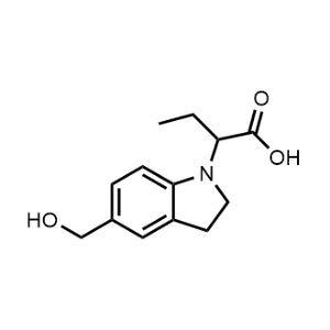2-(5-(Hydroxymethyl)indolin-1-yl)butanoic acid|CS-1168218