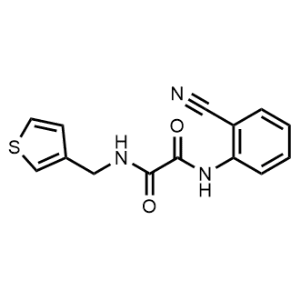 N1-(2-Cyanophenyl)-N2-(thiophen-3-ylmethyl)oxalamide|CS-1168243