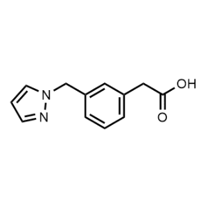 2-(3-((1H-Pyrazol-1-yl)methyl)phenyl)acetic acid|CS-1168268
