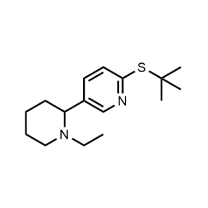 2-(Tert-butylthio)-5-(1-ethylpiperidin-2-yl)pyridine|CS-1168550
