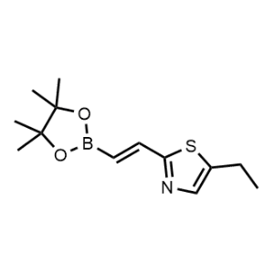 5-Ethyl-2-(2-(4,4,5,5-tetramethyl-1,3,2-dioxaborolan-2-yl)vinyl)thiazole|CS-1168594