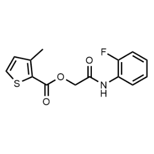 2-((2-Fluorophenyl)amino)-2-oxoethyl 3-methylthiophene-2-carboxylate|CS-1168622
