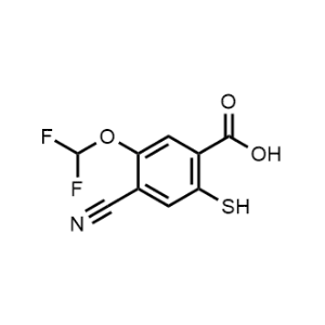 4-Cyano-5-(difluoromethoxy)-2-mercaptobenzoic acid|CS-1168889