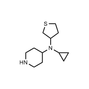 N-Cyclopropyl-N-(tetrahydrothiophen-3-yl)piperidin-4-amine|CS-1169019