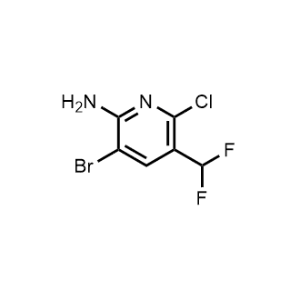 3-Bromo-6-chloro-5-(difluoromethyl)pyridin-2-amine|CS-1169097