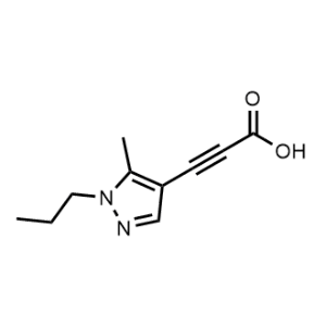 3-(5-Methyl-1-propyl-1H-pyrazol-4-yl)propiolic acid|CS-1169318